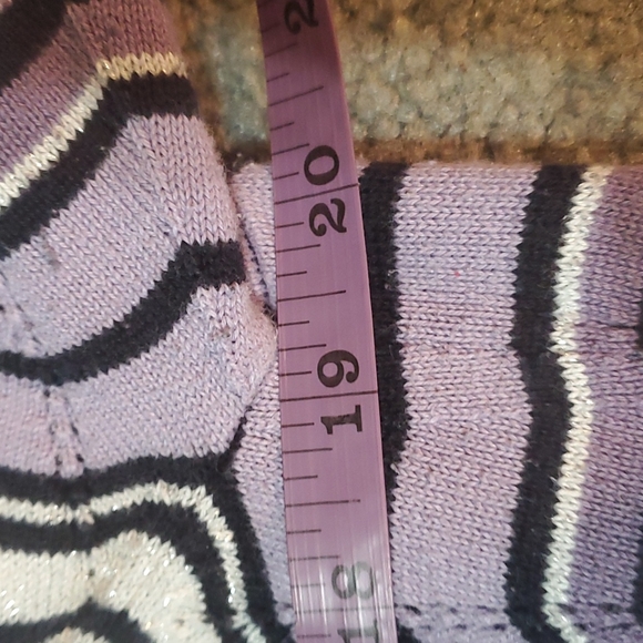 Chevron purple black 3/4 sleeved top apt 9 xl - Picture 4 of 8
